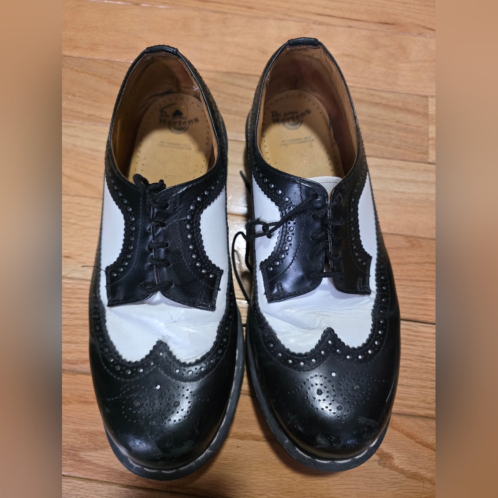 Dr. Martens Black and White Oxfords